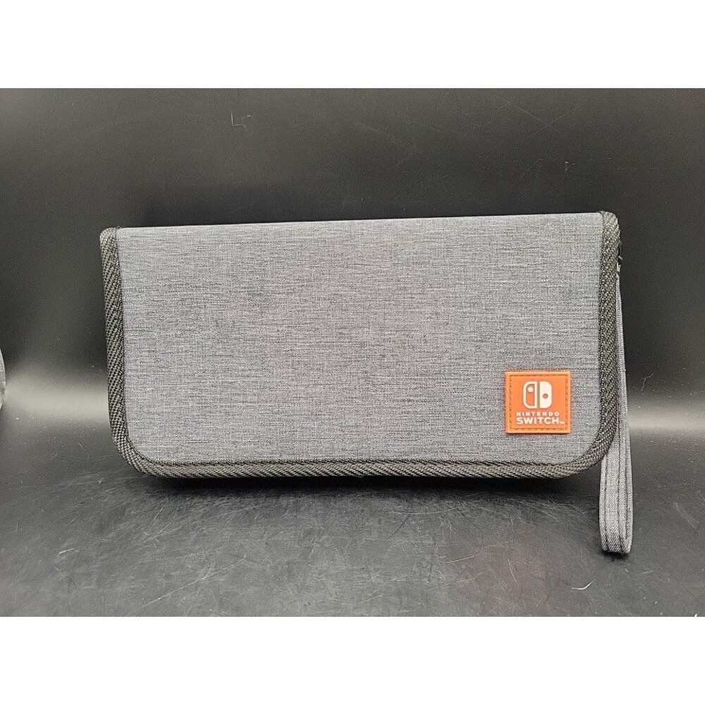 Nintendo Switch Carrying Case Gray Zipper Closure Travel Zip Carrying Case